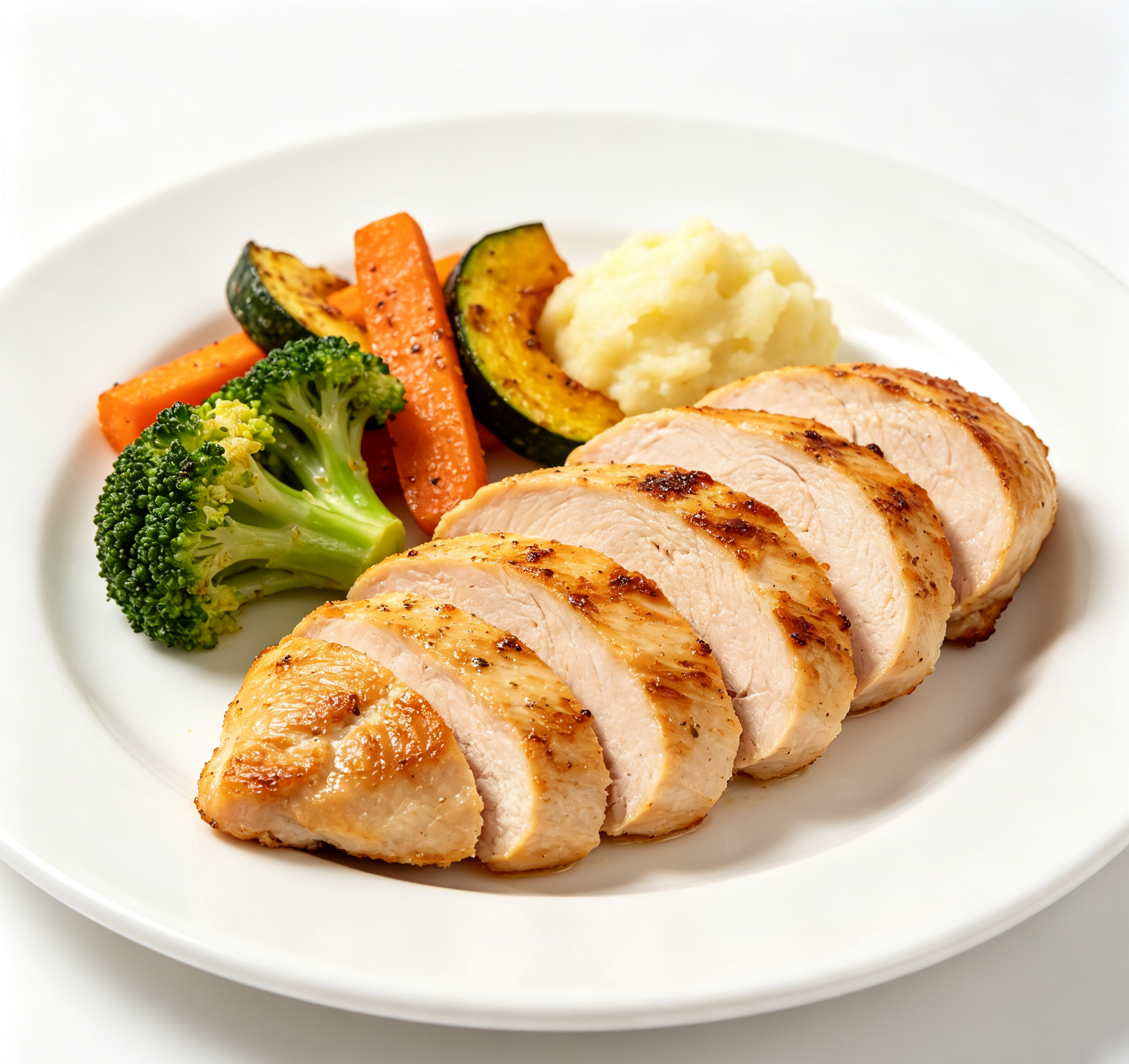 Grilled Chicken Breast with Roasted Vegetables