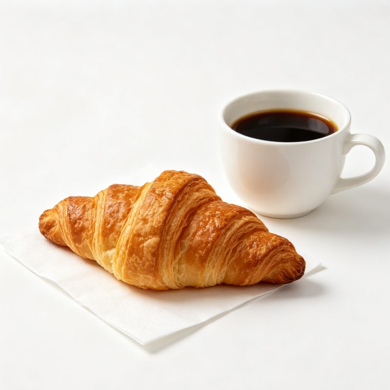 Butter Croissant & Fresh Brew Coffee