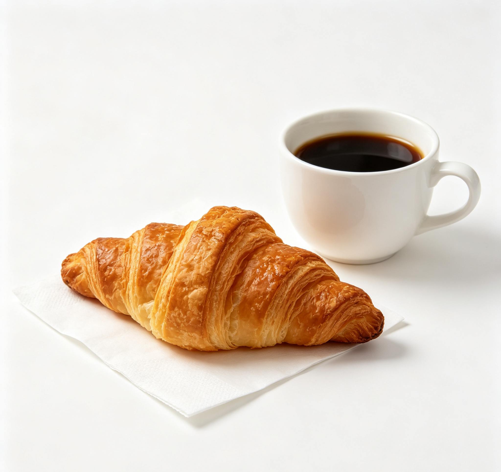 Butter Croissant & Fresh Brew Coffee